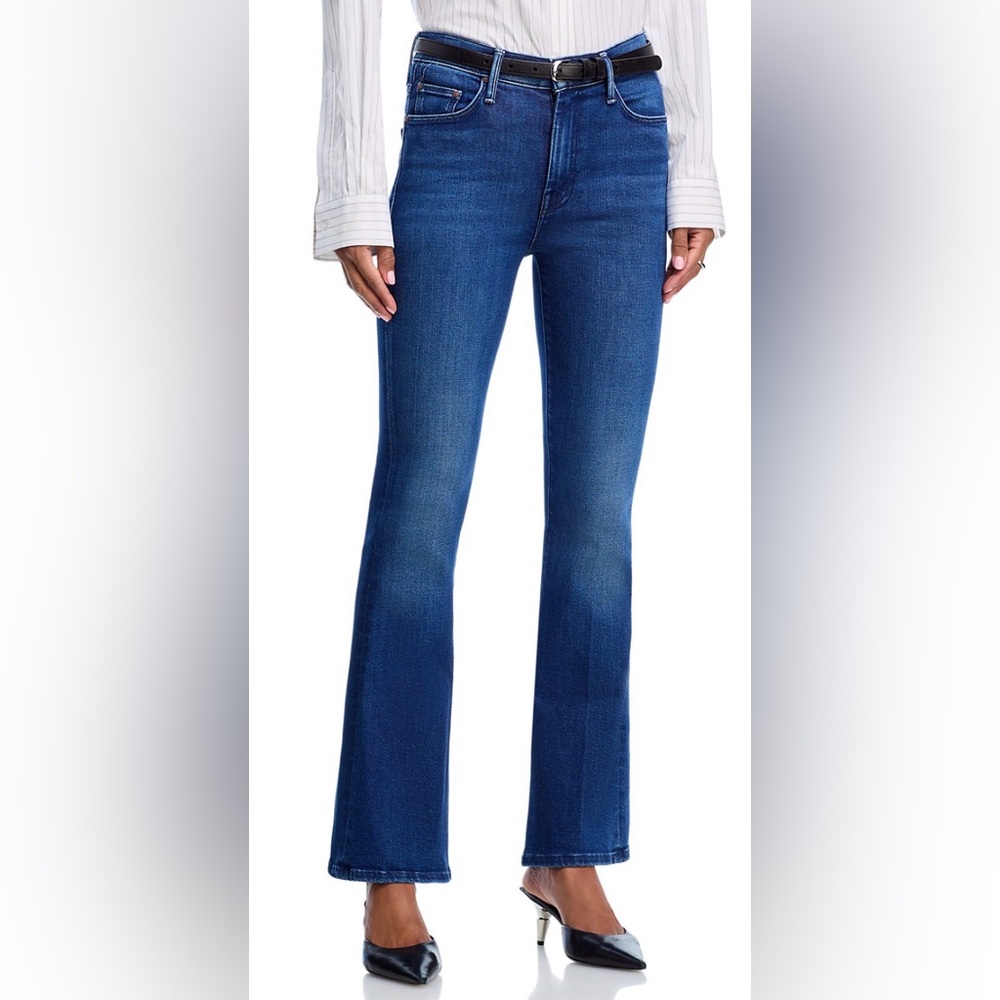 MOTHER Flare Jeans in Deep Blue
